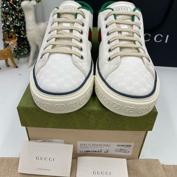 Men’s Gucci tennis 1977 low top mini GG sneakers size 10 made in Italy - Picture 3 of 7